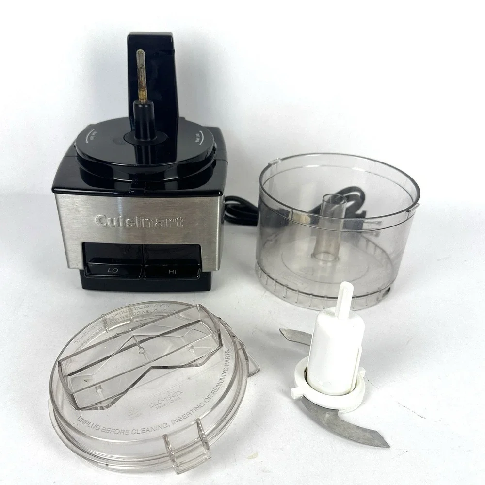 Cuisinart Mini Prep DLC-1SS Food Processor Black & Stainless 2.5 Cup TESTED